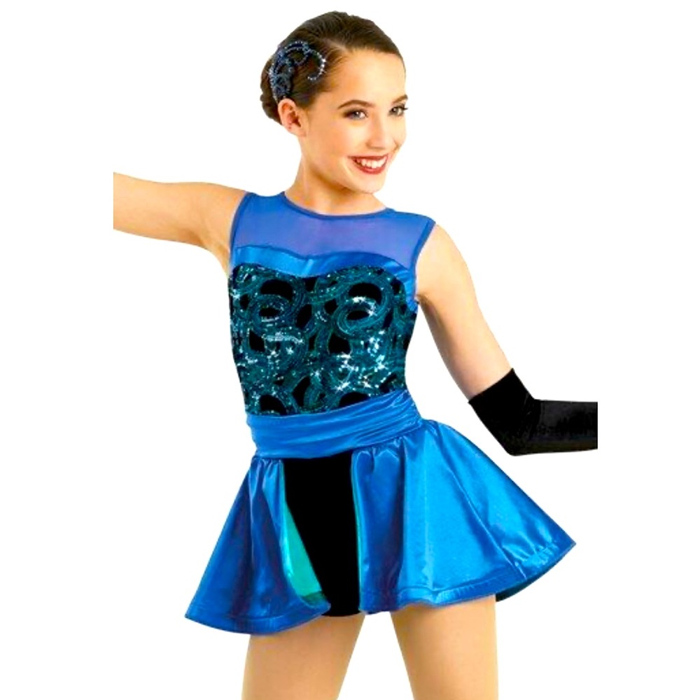 WEISSMAN Shake the Room Peplum Biketard LC Large Child